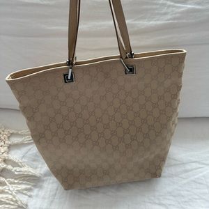 Vintage beige Gucci tote bag